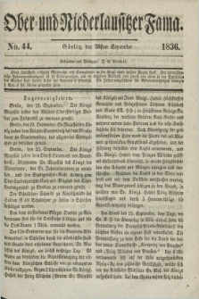 Ober- und Niederlausitzer Fama. 1836, No 44 (28 September)