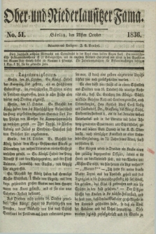 Ober- und Niederlausitzer Fama. 1836, No 51 (22 October)