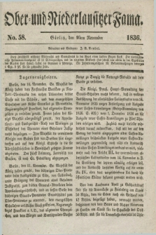 Ober- und Niederlausitzer Fama. 1836, No 58 (16 November)