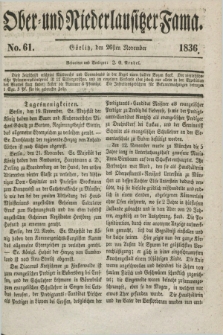Ober- und Niederlausitzer Fama. 1836, No 61 (26 November)
