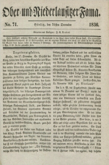 Ober- und Niederlausitzer Fama. 1836, No 71 (31 December)