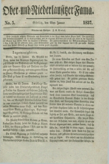 Ober- und Niederlausitzer Fama. 1837, No. 5 (18 Januar)