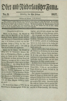 Ober- und Niederlausitzer Fama. 1837, No. 9 (1 Februar)