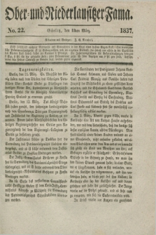 Ober- und Niederlausitzer Fama. 1837, No. 22 (18 März)