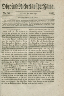 Ober- und Niederlausitzer Fama. 1837, No. 30 (15 April)