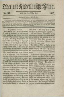 Ober- und Niederlausitzer Fama. 1837, No. 33 (26 April)