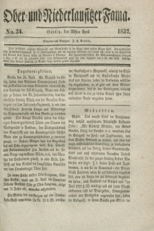 Ober- und Niederlausitzer Fama. 1837, No. 34 (29 April)