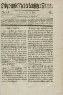 Ober- und Niederlausitzer Fama. 1837, No. 45 (7 Juni)