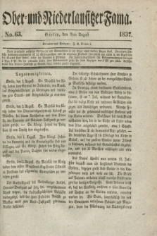 Ober- und Niederlausitzer Fama. 1837, No. 63 (9 August)