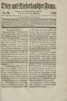 Ober- und Niederlausitzer Fama. 1837, No. 70 (2 September)
