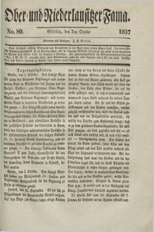 Ober- und Niederlausitzer Fama. 1837, No. 80 (7 October)