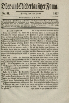 Ober- und Niederlausitzer Fama. 1837, No. 81 (11 October)