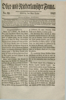 Ober- und Niederlausitzer Fama. 1837, No. 82 (14 October)