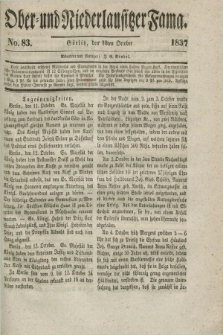 Ober- und Niederlausitzer Fama. 1837, No. 83 (18 October)