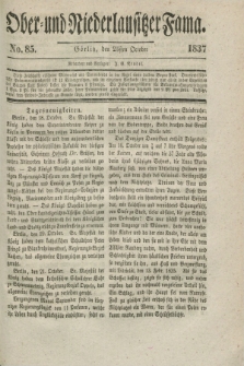 Ober- und Niederlausitzer Fama. 1837, No. 85 (25 October)