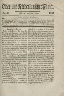 Ober- und Niederlausitzer Fama. 1837, No. 86 (28 October)
