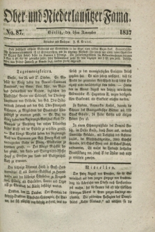 Ober- und Niederlausitzer Fama. 1837, No. 87 (1 November)