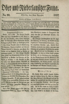 Ober- und Niederlausitzer Fama. 1837, No. 90 (10 November)