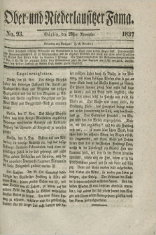 Ober- und Niederlausitzer Fama. 1837, No. 93 (23 November)