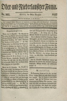 Ober- und Niederlausitzer Fama. 1837, No. 103 (26 December)