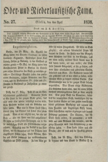 Ober- und Niederlausitzer Fama. 1838, No. 27 (4 April)