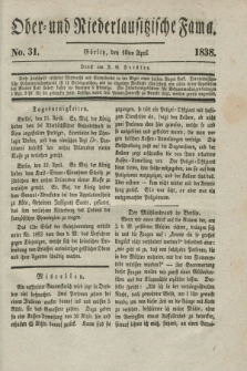 Ober- und Niederlausitzer Fama. 1838, No. 31 (18 April)