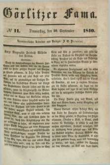 Görlitzer Fama. 1840, № 11 (10 September)