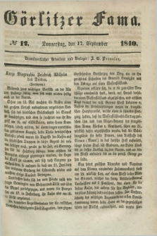 Görlitzer Fama. 1840, № 12 (17 September)