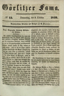 Görlitzer Fama. 1840, № 15 (8 October)