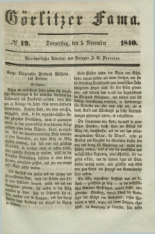 Görlitzer Fama. 1840, № 19 (5 November)