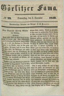 Görlitzer Fama. 1840, № 23 (3 December)