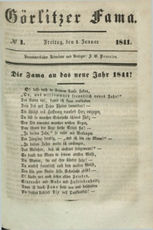 Görlitzer Fama. 1841, № 1 (1 Januar)