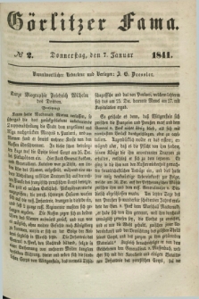 Görlitzer Fama. 1841, № 2 (7 Januar)