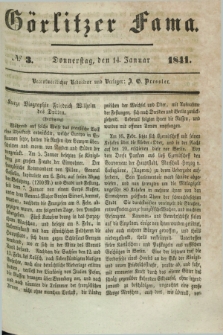 Görlitzer Fama. 1841, № 3 (14 Januar)