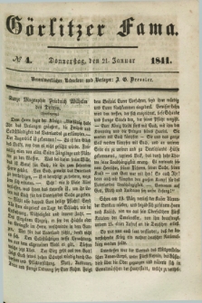 Görlitzer Fama. 1841, № 4 (21 Januar)