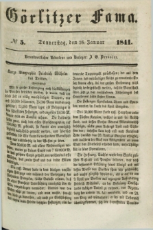 Görlitzer Fama. 1841, № 5 (28 Januar)