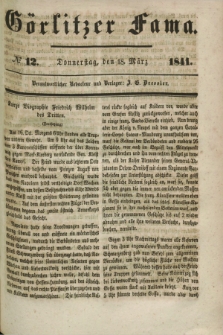 Görlitzer Fama. 1841, № 12 (18 März)