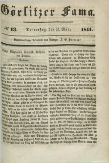 Görlitzer Fama. 1841, № 13 (25 März)