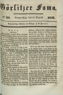 Görlitzer Fama. 1841, № 34 (19 August)