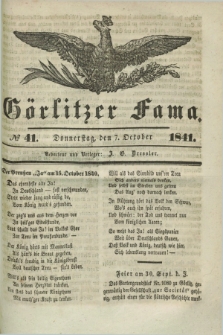 Görlitzer Fama. 1841, № 41 (7 October)