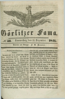 Görlitzer Fama. 1841, № 52 (23 Dezember)