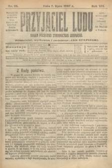 Przyjaciel Ludu : organ Polskiego Stronnictwa Ludowego. 1907, nr 28