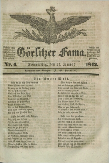Görlitzer Fama. 1842, Nr. 4 (27 Januar)