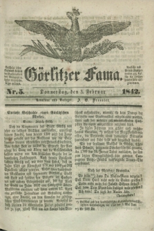 Görlitzer Fama. 1842, Nr. 5 (3 Februar)
