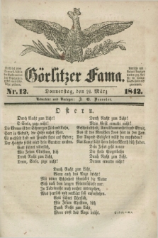 Görlitzer Fama. 1842, Nr. 12 (24 März)