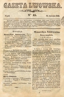Gazeta Lwowska. 1848, nr 45