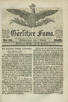 Görlitzer Fama. 1842, Nr. 14 (7 April) + dod.