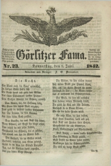 Görlitzer Fama. 1842, Nr. 23 (9 Juni) + dod.