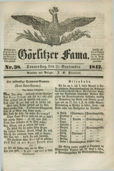 Görlitzer Fama. 1842, Nr. 38 (22 September)