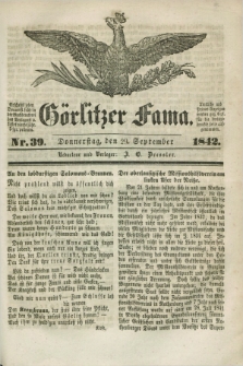 Görlitzer Fama. 1842, Nr. 39 (29 September)